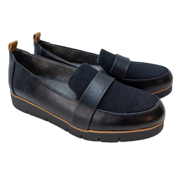 Dr. Scholls Womens Size 7.5 Webster Slip On Loafer Black Dress Shoe New Comfort - Picture 3 of 7